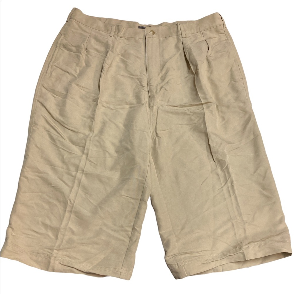R&R Casuals Mens Tan Long Shorts